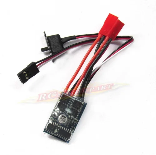 Miniatura 3 de Controlador de velocidad del motor cepillado Rc ESC 10a para barco de coche RC sin freno
