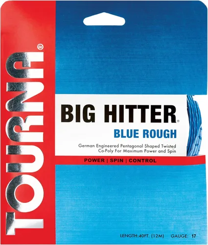 Miniatura 6 de Tourna Big Hitter - Cuerda de tenis de poliéster con giro máximo, color azul
