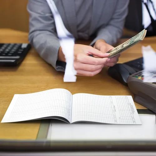 Miniatura 3 de Kosiz Registro de transacciones de chequera de 8.5 x 9.25 pulgadas, registros de transacciones para escritorio bancario personal o de negocios