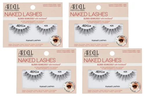 Miniatura 6 de Pestañas postizas naturales Ardell Naked Lashes 429 con Invisiband - Pestañas postizas naturales, pestañas postizas de volumen sutil para uso