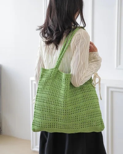 Miniatura 31 de Bolsas de ganchillo para mujer, bolsa de mano de playa de verano, bolsa de hombro de gran capacidad, bolsa de hobo estética, bolsa de punto, bolsa