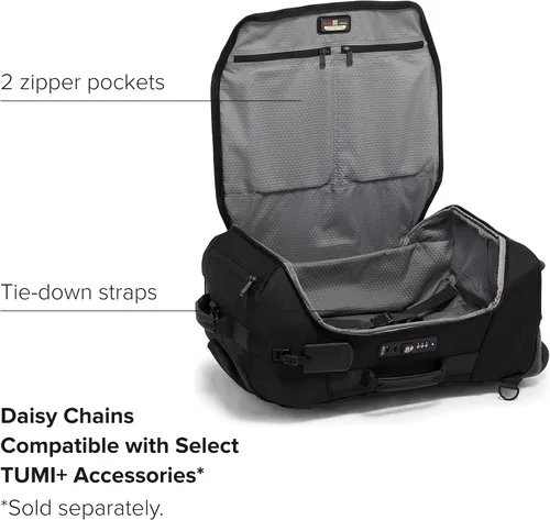 Miniatura 3 de TUMI - Mochila de viaje Alpha Bravo International con 2 ruedas - Bolsa de viaje compacta ajustable - 21.8" X 14.0" X 9.0", Negro -, Talla única