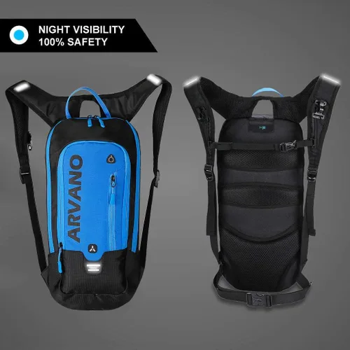 Miniatura 2 de Mochila de Bicicleta Pequeña Mochila de Ciclismo de Montaña Ligera 6l Mochila de Día - Ciclismo MTB, Senderismo, Esquí, Bicicleta de Nieve, Azul
