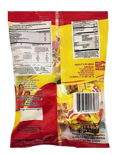 Miniatura 2 de BENY LOCOCHAS PEG BOLSA DURO DE CARAMELO CON CENTRO DE CHILI EN POLVO DE 5.1 oz, 18 unidades (MANGO)