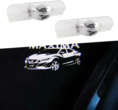 Miniatura 8 de Proyector de luces LED para puerta de automóvil, 2 unidades, compatible con Altima 2002, luces de charco, kit de luz de sombra fantasma, accesorios