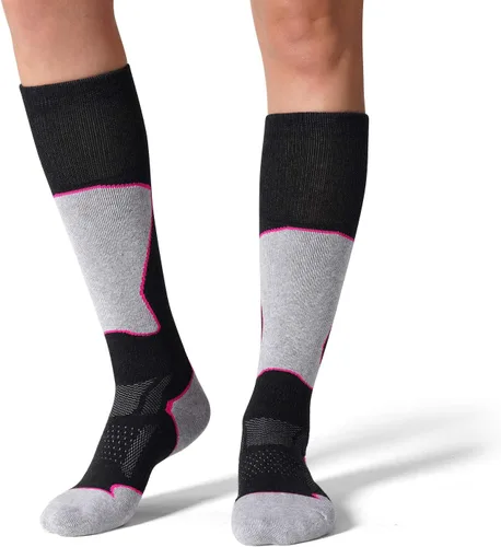 Miniatura 6 de Paquete de 23 calcetines de esquí para mujer, para esquí, snowboard, calcetines térmicos cálidos de invierno