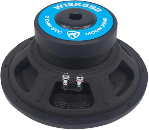 Miniatura 5 de Rockville K5 W12K5S2 1400W Pico/350W RMS 2 Ohm 12 pulgadas Subwoofer de audio para automóvil, cono de alta eficiencia, construcción duradera, fácil