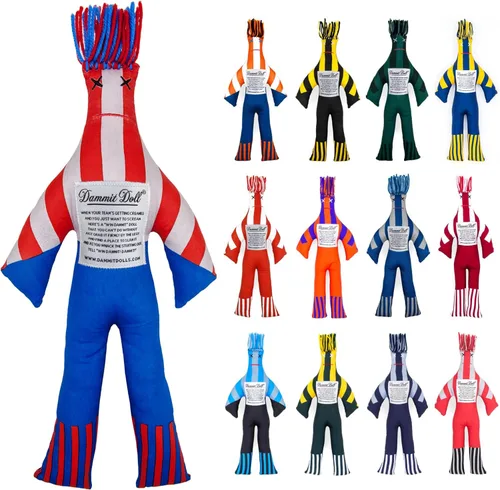 Miniatura 13 de Dammit Doll XL - Divertido regalo de broma para aliviar el estrés, color aleatorio, para aliviar la ira y la frustración, elefante blanco o muñeca