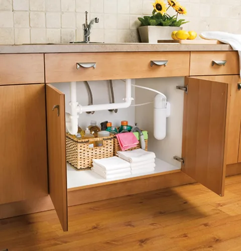 Miniatura 5 de GE Sistema de filtro de agua debajo del fregadero para cocina y baño Sistema de filtración de agua que reduce las impurezas GXULQ, 4.60 x 8.50 x
