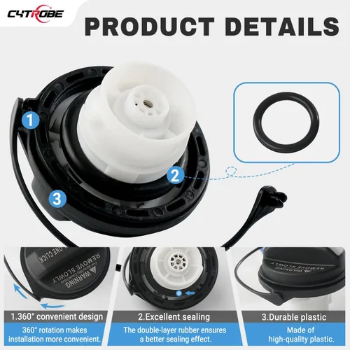 Miniatura 7 de Tapa de gasolina compatible con Hyundai Veloster Accent Sonata Azera Genesis Elantra Coupe GT Equus Ioniq Kona Tiburon Kia Amanti Optima Borrego