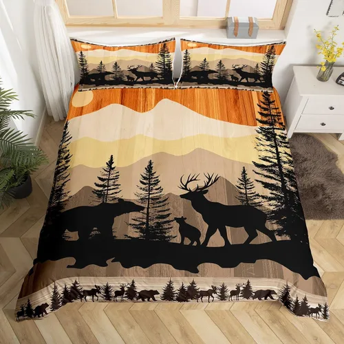Miniatura 36 de Erosebridal Juego de ropa de cama con diseño de árbol de la vida, tamaño Queen para niños y niñas, diseño bohemio exótico de mariposa, funda