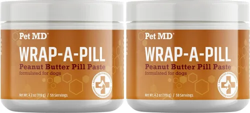 Miniatura 10 de Pet MD Wrap A Pill Paste - Pastilla con sabor a tocino para perros, crea un bolsillo para ocultar pastillas y medicamentos, 59 porciones