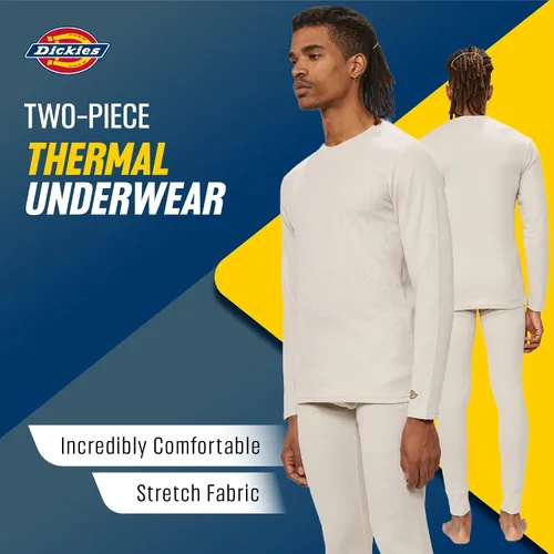 Miniatura 3 de Dickies Conjunto de ropa interior térmica Long Johns para hombre juego de capa base de 2 piezas para clima frío para hombre