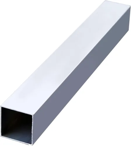 Tubo cuadrado de aluminio, tamaño 0.394 in x 0.394 in x 0.039 in, longitud 39.370 in/39.37 pulgadas, tubo de aluminio blanco para proyectos de