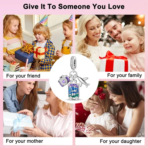 Miniatura 7 de Abalorios de plata de ley 925 con letras de la A ~ Z, para pulseras, collares, Día de San Valentín, Día de la Madre, joyería regalos para mujeres