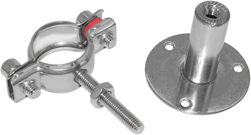 Miniatura 4 de Beduan Abrazadera de Soporte de Tubo de Acero Inoxidable de 2.25 Pulgadas para Montaje en Pared y Techo, Abrazadera Ajustable para Tubo de PVC