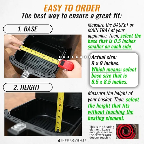 Miniatura 6 de Accesorios para freidora de aire, estante compatible con Instant Pot Vortex, Ninja, Power XL, Ultrean, Chefman, accesorio de acero inoxidable