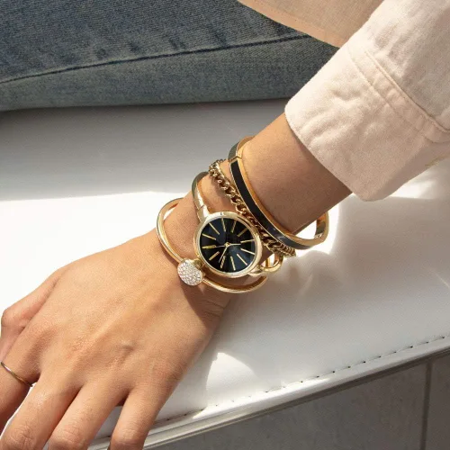 Miniatura 6 de Anne Klein, AK1470, juego de reloj y pulsera tipo esclava para mujer.