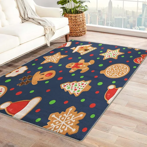 Miniatura 22 de Alfombra de oso de 2 x 3 pies, alfombra de Navidad para entrada, sala de estar, dormitorio, alfombra de animales salvajes, decoración de habitación