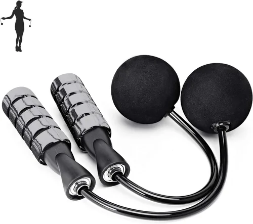 Cuerda de Saltar, Cuerda de Saltar Sin Cuerda de Entrenamiento para Fitness, Cuerda de Saltar Inalámbrica con Peso Ajustable para Hombres y Mujeres