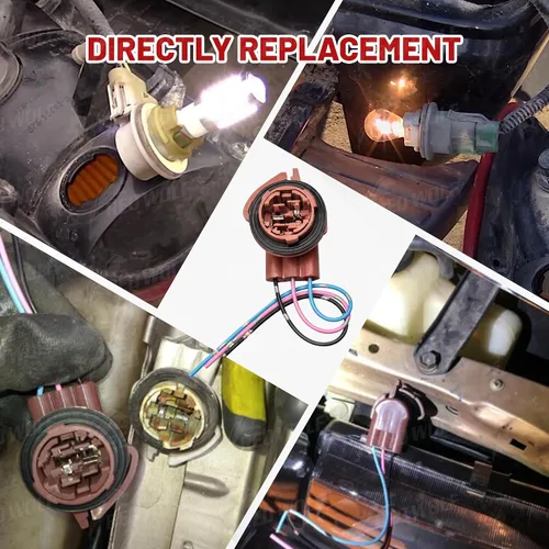Miniatura 7 de RED WOLF 3157 3156 Adaptador de Enchufe de Arnés Precableado Conector Pigtail Compatible con GM GMC Chevy Buick Cadillac 1997-2007
