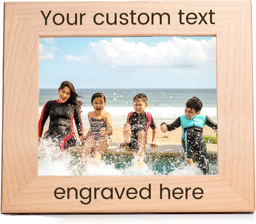 Miniatura 11 de Lifetime Creations Crea tu propio portarretratos personalizado: marco de fotos de madera personalizado grabado, regalo personalizable para boda