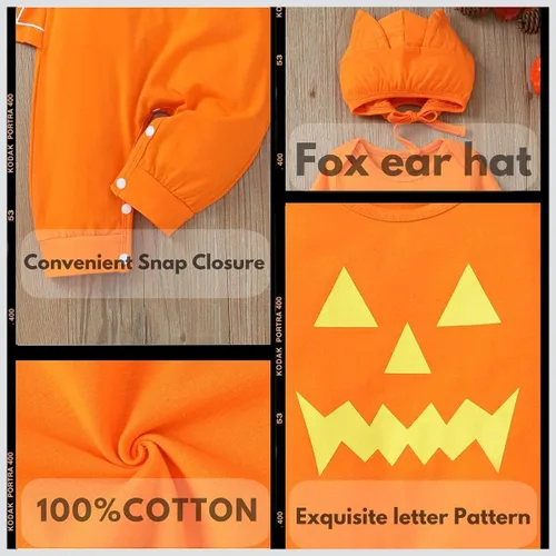 Miniatura 4 de Unutiylo Disfraz gótico de Halloween para bebé, disfraz de calabaza, murciélago, vampiro, cosplay, enterizo personalizado para bebé niño