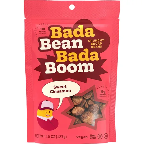 Miniatura 14 de Bada Bean Bada Boom, Bocadillos Crujientes de Habas Tostadas (Fava), Alto en Proteína, Vegano, Sin Gluten - Paquetes de 110 Calorías, Sabor Ala