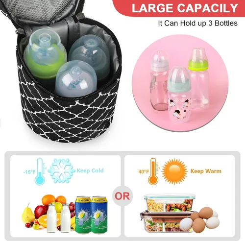 Miniatura 2 de Bolsa con aislamiento para leche materna y biberón de Accmor, bolsas con aislamiento para biberones para madres lactantes en guardería