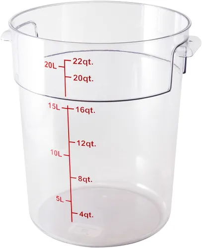 Miniatura 2 de Restaurantware Met Lux - Contenedor de almacenamiento de alimentos de 22 cuartos de galón, 1 recipiente redondo de almacenamiento comercial, tapa se
