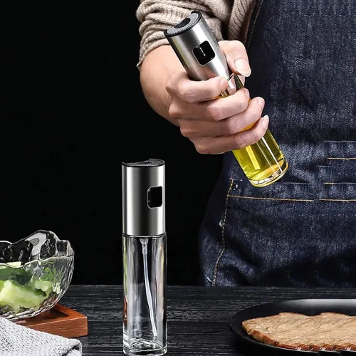 Miniatura 6 de Pulverizador de aceite para cocinar, rociador de aceite de oliva, para freidora de aire, aceite de vinagre vegetal, mini artilugios de cocina