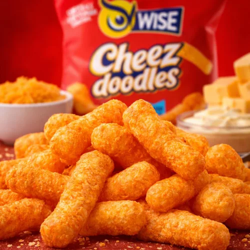 Miniatura 3 de Wise Snacks Cheez Doodles - Puffs horneados, queso cheddar real, 0.875 onzas (42 unidades), sin gluten