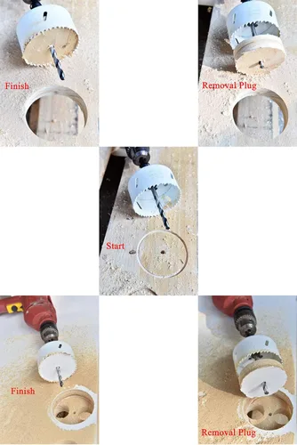 Miniatura 6 de MaxTool 6-1/4 "cobalto bimetálico agujero sierra 6.260 in HSS M42 bimetálica sierra 1.5" de profundidad para metal madera plástico compuesto etc