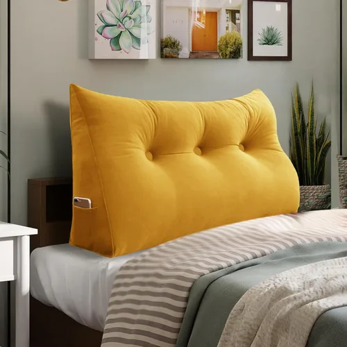 Miniatura 39 de Almohada de Cuña Engrosada de 10 libras para Cabecero Posicionador Corporal Almohada de Cuña para Cama Soporte de Respaldo Almohada Triangular