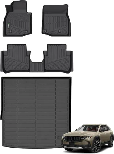 Miniatura 53 de ANBINGO® Alfombrillas de Piso para 2024 2025 CX-90 y CX90 PHEV (Híbrido Enchufable) 6 y 7 Asientos 2da Fila Asiento de Capitán o Asiento Tipo Cubo