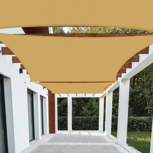 Patio Paradise - Toldo parasol rectangular de 12 x 12 pies, Toldo con bloqueador de luz solar para patio, Toldo para patio, Toldo resistente para