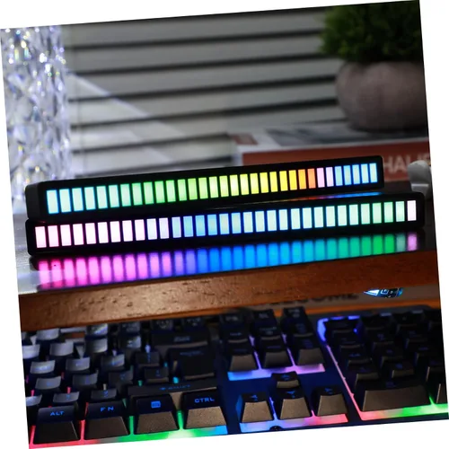Miniatura 5 de DOITOOL 2 unids lámpara de sonido reactiva luces ambientales barras Led s RGB barras TV ambiente ing tiras tiras RGB s acrílico control de voz