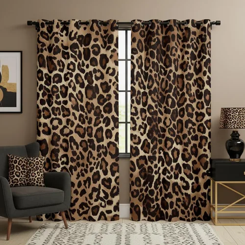 Miniatura 35 de Erosebridal - Paneles de cortina con notas musicales retro rotantes para ventana, cortinas estilo grunge de música rock para niños y adultos