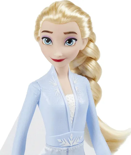 Miniatura 4 de Disney Frozen 2 Elsa Frozen Shimmer - Muñeca de moda, falda, zapatos y cabello largo rubio, juguete para niños de 3 años en adelante