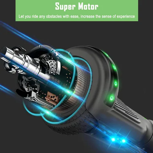 Miniatura 5 de CBD Patinete con luces LED Corlorful, ruedas de 6.5 pulgadas, scooter doble de 300 W para niños, niñas, niños y adultos, todas las edades