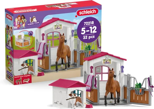 Miniatura 9 de Schleich Horse Club - Juego de 67 piezas de Sofia's Tack Shop con figura de caballo de juguete, 2 figuras de acción posables y accesorios, juguetes