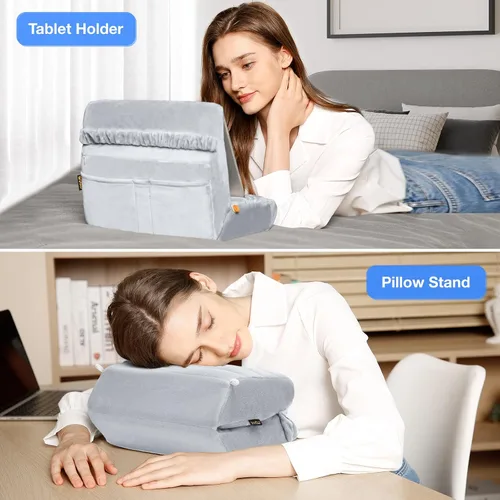 Miniatura 2 de MOSISO Soporte de almohada para tableta, soporte suave para tablet de regazo, base suave para tablet con bolsillos y ranura para lápiz capacitivo