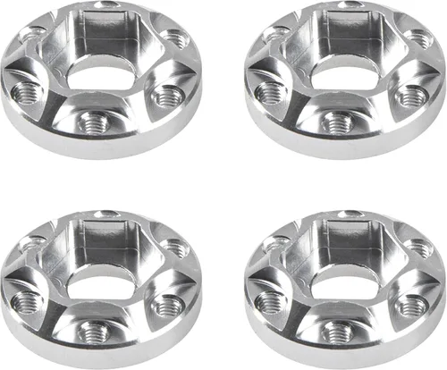 Miniatura 10 de Metal RC Cubo Hexagonal de Rueda de 12 mm Extensión Combinador Compatible con Llanta de 1.9/2.2 pulgadas Axial SCX10 Traxxas TRX4 D90 1/10 RC Negro
