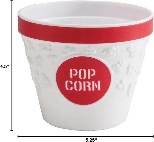 Miniatura 3 de Hutzler Cuenco para palomitas de maíz, pequeño, rojo