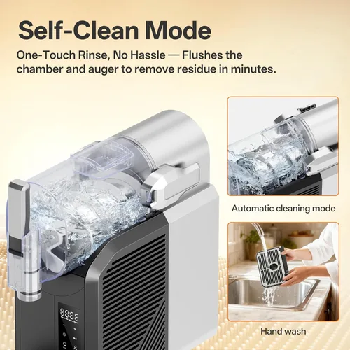 Miniatura 6 de Slushie Machine, 2L/68oz Slushy Machine para el hogar y fiesta Máquina de bebidas congeladas con autolimpieza, no necesita hielo, ideal