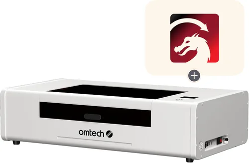 Miniatura 12 de OMTech Polar Lite - Grabador láser de CO2 con refrigerante láser de CO2, máquina de grabado láser de escritorio de 20 x 12 pulgadas, 55 W para uso