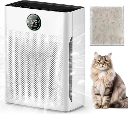 Purificadores de aire para el hogar, habitación grande de hasta 2200 pies cuadrados, purificador de aire MOOKA para mascotas domésticas con filtro