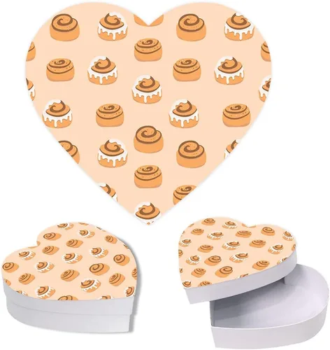 Miniatura 19 de Andaz Press Caja en forma de corazón para el día de San Valentín con tapa, divertida caja reutilizable en forma de corazón para tocino, caja de Bacon
