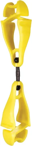 Miniatura 10 de Ergodyne Squids 3420 Swiveling Glove Clip Holder with Dual Clips Rojo - Paquete de 6