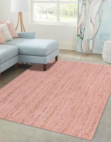 Miniatura 23 de Unique Loom Colección Jute Trenzado - Alfombra de área Dhaka (7' 1" x 10' Rectángulo, Blanco)